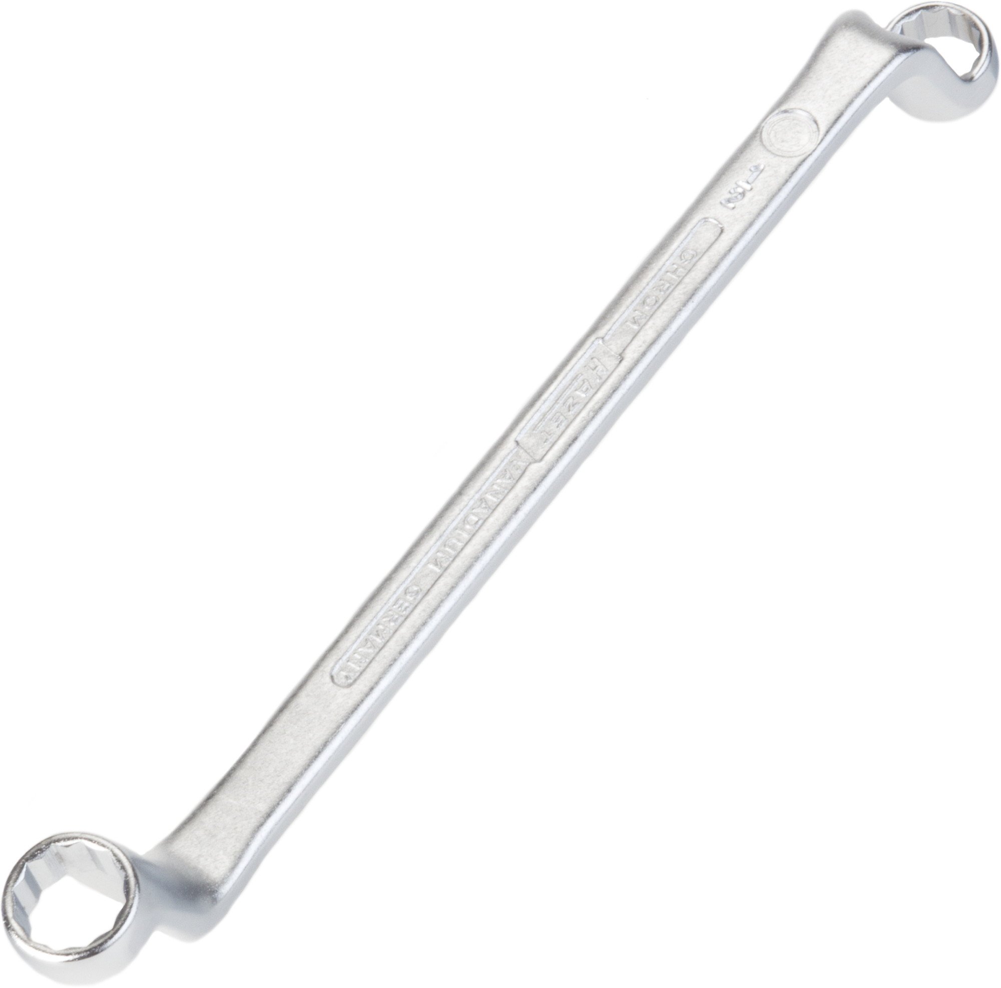HAZET 630A-1/2X9/16 230 mm 12-Point Profile Polished Head Double Box-End Wrench - Chrome-Plated