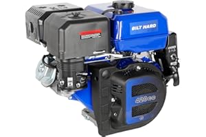 BILT HARD 420cc 15HP Gas Engine with Electric Start, Horizontal Shaft 4 Stroke OHV Gas Motor, Gas Powered Multi-Use Engine