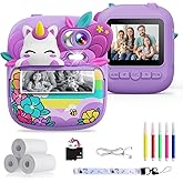 TIATUA Kids Camera Instant Print, Camera for Kids with Printable Photos, Toddler Camera Toys for Children Ages 3-14, Digital Camera Birthday Gifts for Girls 4 5 6 7 8 9 10 11 12 13 Years Old (Purple)