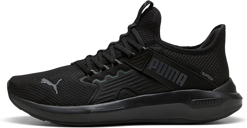 Softride Enzo 5 Slip Tech Chaussures de Course sur Route Unisexes, Noires, Gris foncé, 37 EU, Puma Noir, Gris foncé Froid, 37 EU