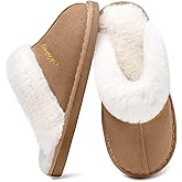 Micolin Slippers Women Men Fuzzy House Shoe with Memory Foam Fluffy Comfy Warm Winter Non-Slip Indoor Outdoor