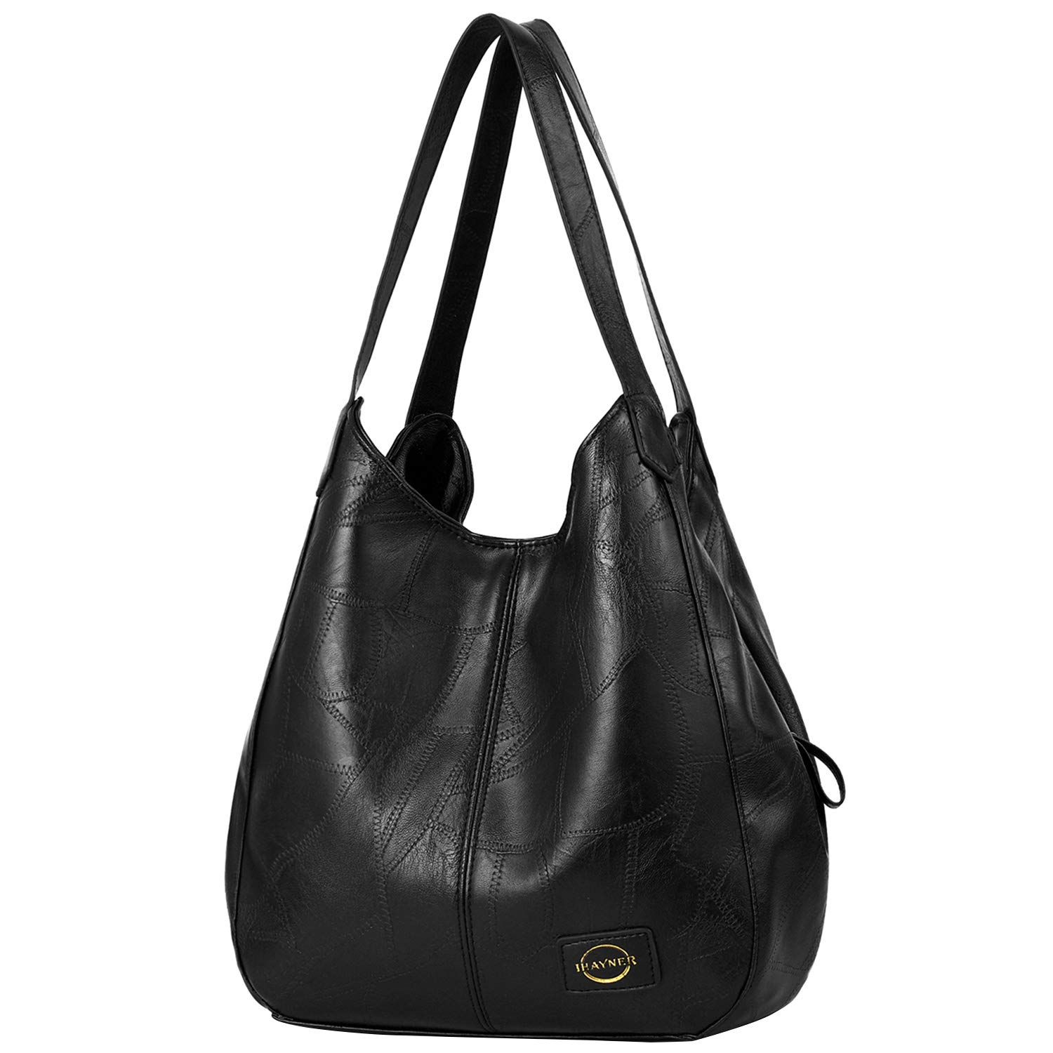 IHAYNER I Soft Vegan Leather Bags Large Capacity Handbag Multiple Pocket Tote Work Bag Shoulder Bags for Women
