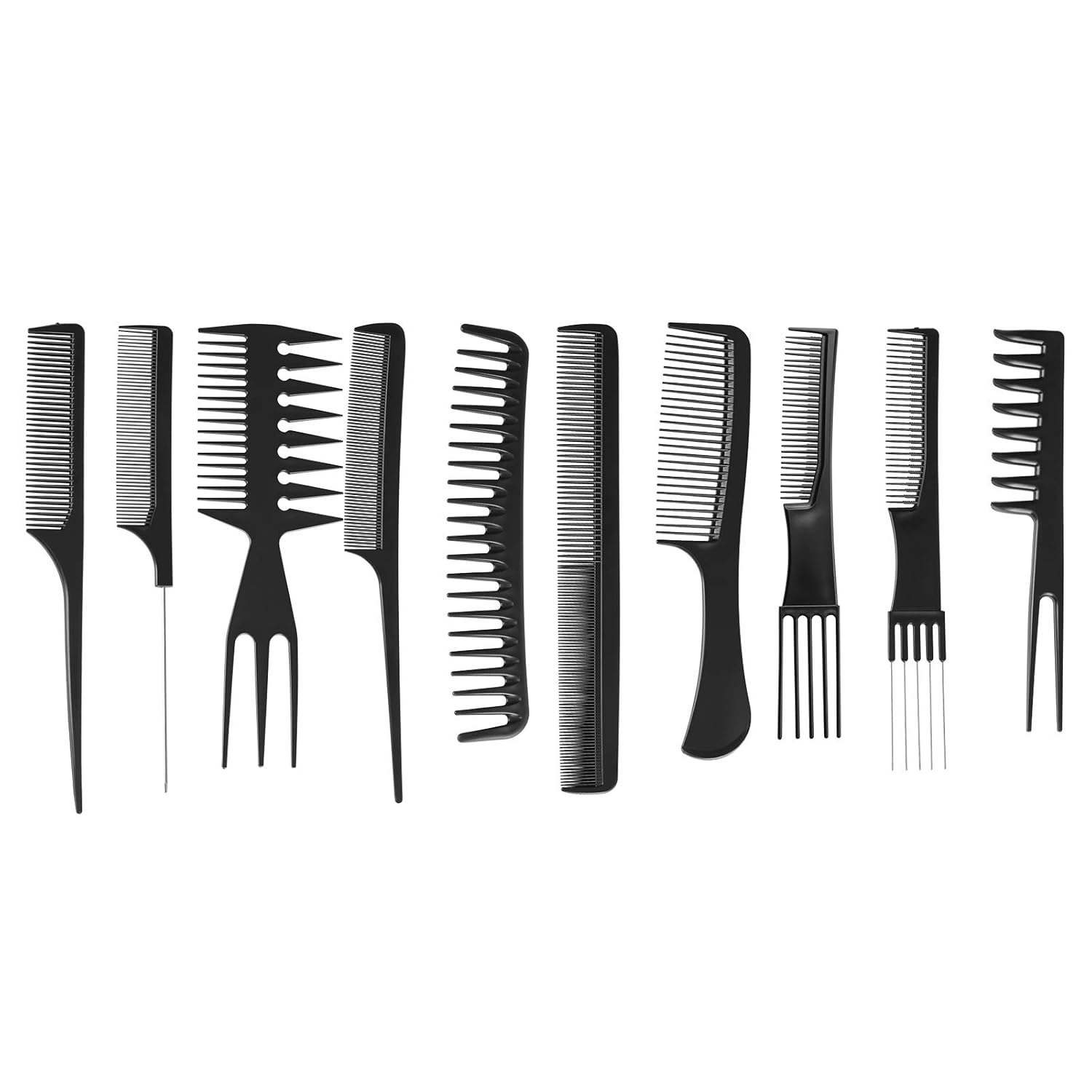 Artist Hand Black All Purpose Hydraulic Recline Barber Chair with Free Hair Styling Comb Set Salon Beauty Styling Chair for Beauty Shop: Beauty