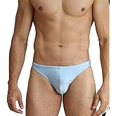 EASEJUICY Mens Swim Thong Sexy Swimwear Bikini Swimsuit Swimming Briefs String Bright Fabric with Drawstring Swim Tanga