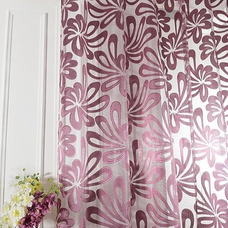 norbi moderna sala de voile tul cortina de ventana SHEER Panel Drapes