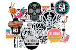 SCILINKS 27 PCS of American Basketball Stickers for Water Bottle, Laptop, Bicycle, Computer, Motorcycle, Travel Case, Car Decal Decoration Sticker