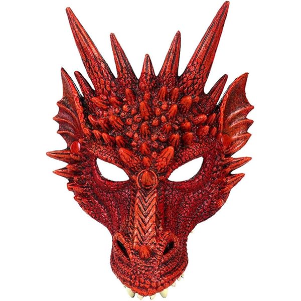 Amazon.com: Rubies Green Dragon Half Mask for Adults, Unisex No