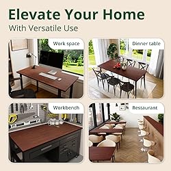 Howizz 55 x 28 in. Solid Wood Table Top, Cherry