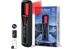 SUNTONY Hidden Camera Detectors for Travel 2025 Upgraded Spy Camera Finder, Wireless Signal Scanner for Office/ Car/ Bathroom/ Hotel. Features 5 Sensitivity Levels, 4 Detection Modes and 25 Hour Battery Life