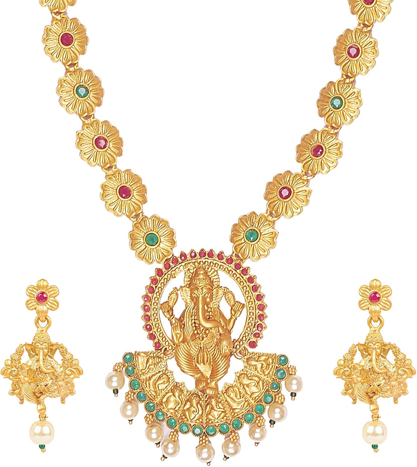 Bodha Handcrafted 18K Antique Gold Plated Lord Ganesha