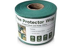 Emycool 98ft Tree Wraps to Protect Bark, Tree Wrap for Damaged Bark, Tree Trunk Wrap to Keep Plants Warm and Tree Trunk Protectors from Deer and Animal, Durable and Effective
