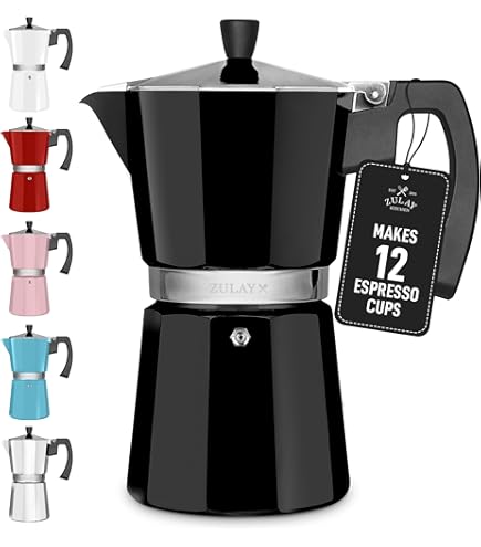 Amazon.com: Zulay Moka Pot Espresso Stovetop Coffee Maker - Leak