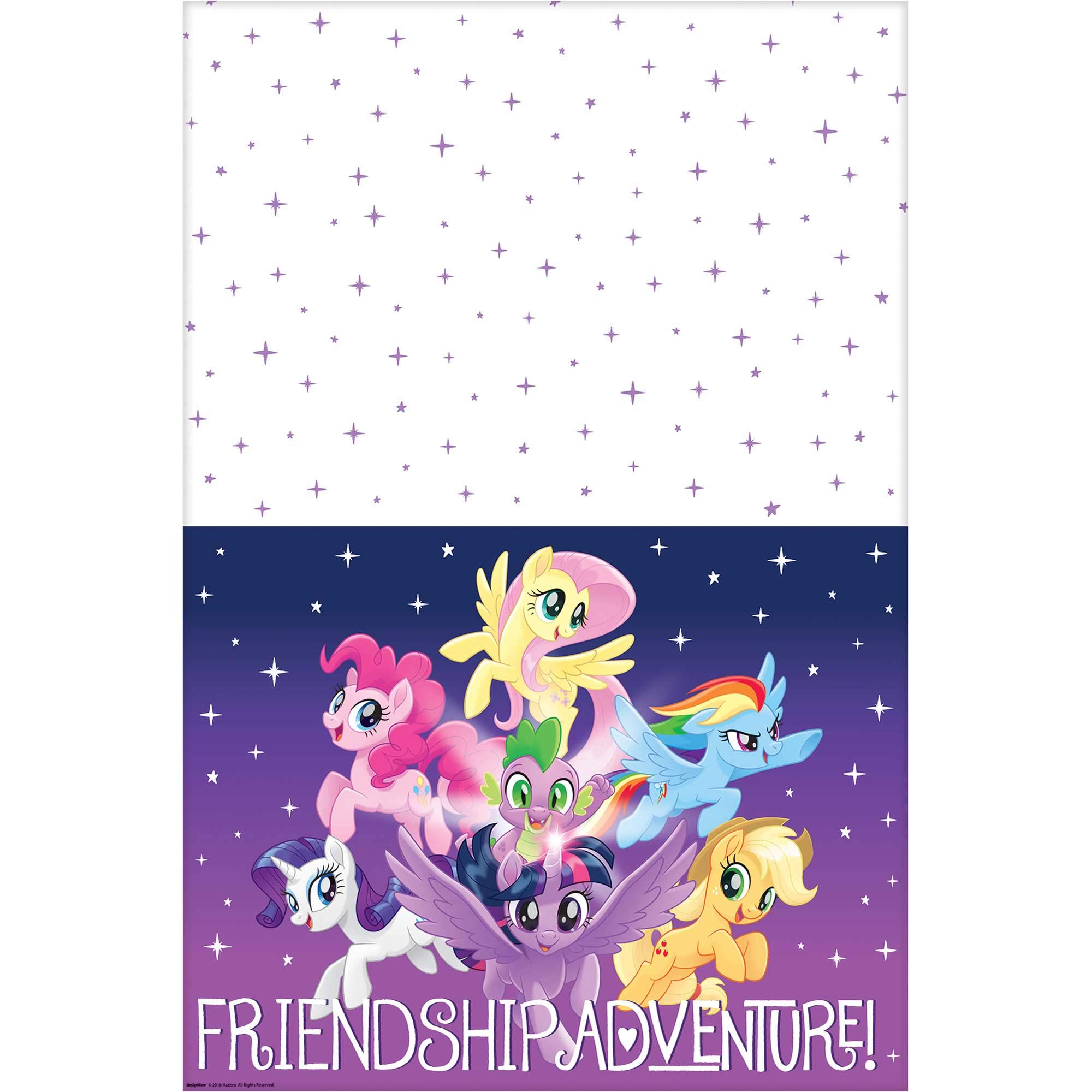 amscan 571922 Little Pony Design Plastic Table Cover-1pc