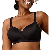 Playtex Women's Wireless Balconette Bra, Full-Coverage Bras for Women, Support, Moisture Wicking (Plus