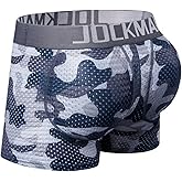 JOCKMAIL Men Padded Underwear Mesh Camoflage Butt Lifting Back Hip Padded Men's Boxers Short Buttoceks Underpants
