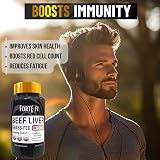 Grass-Fed Beef Liver Supplements Desiccated Freeze-Dried Capsules Vitamin A B12 view 3