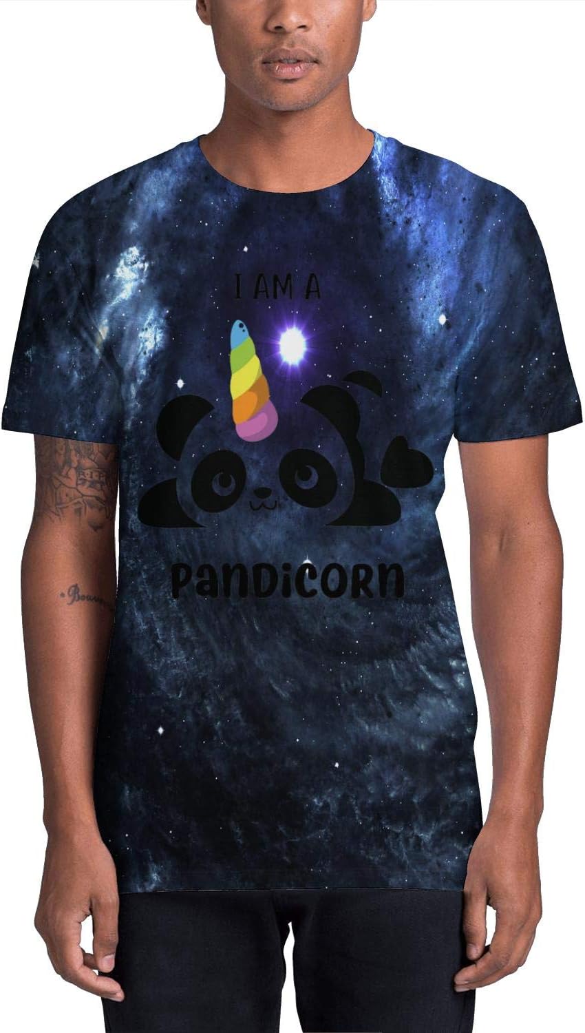 Men's I Am a Pandicorn Unicorn T Shirts Funny Tops