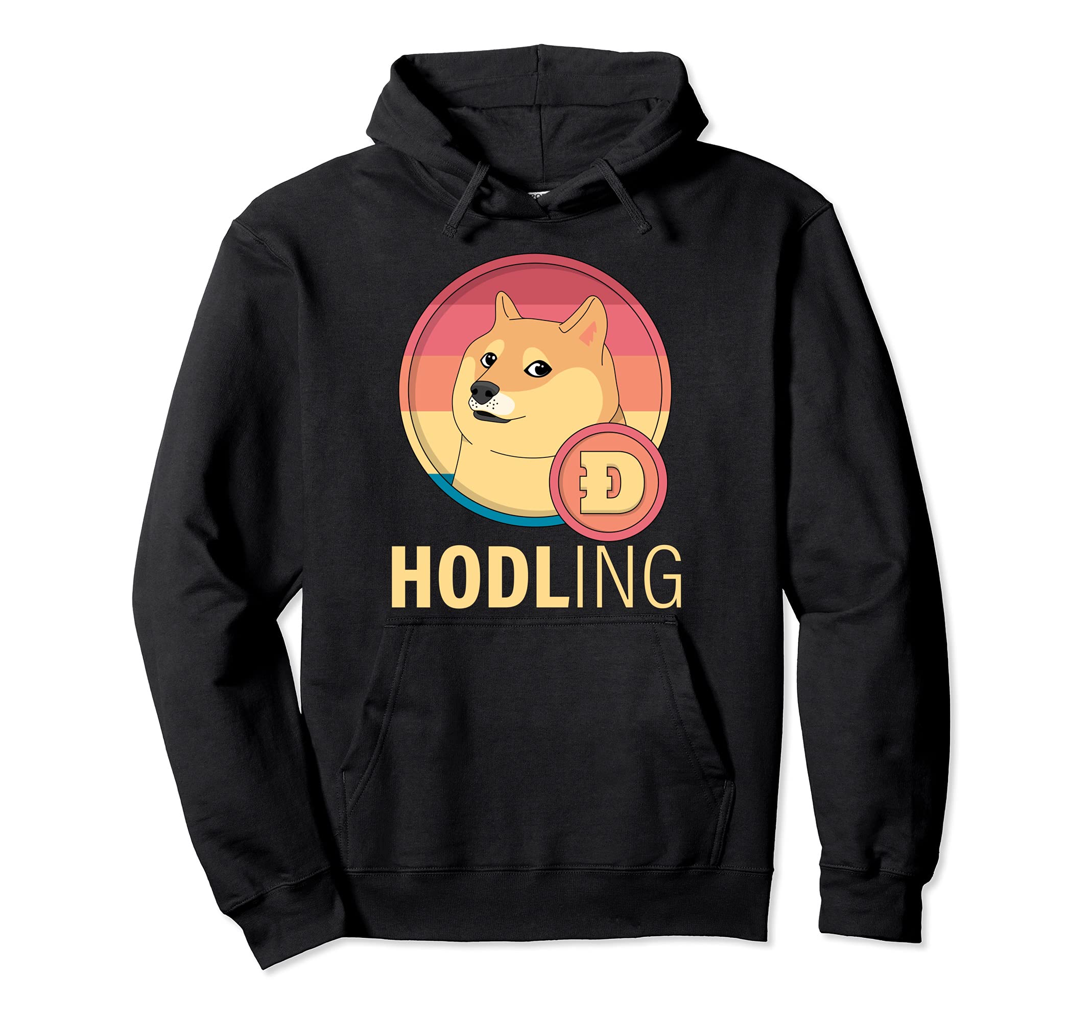 Hodling Doge Coin Crypto Digital Currency Cryptocurrency Buy Pullover Hoodie