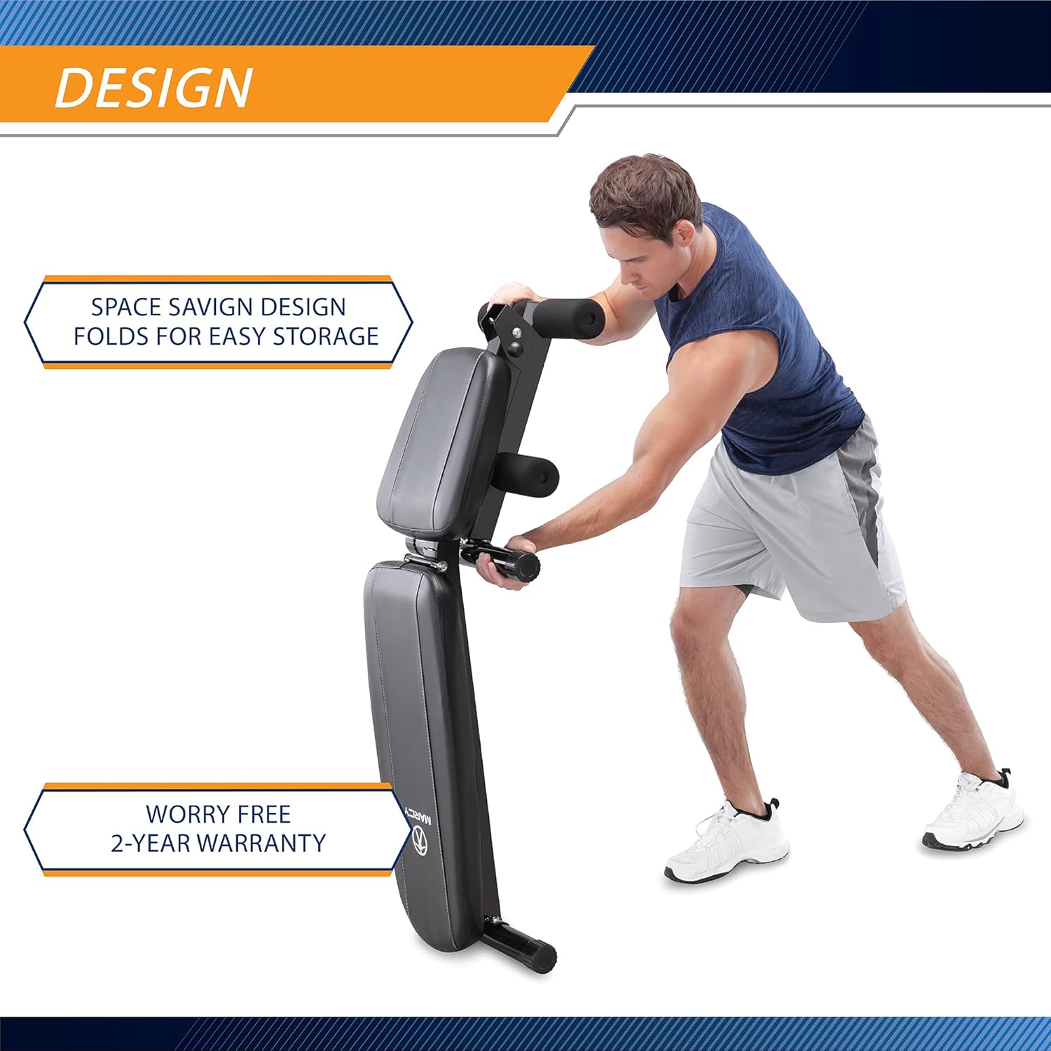 Marcy Multi-Position Workout Utility Bench for Home Gym Weightlifting and Strength Training SB-10115, Black : Sports & Outdoors