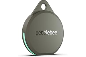 PEBBLE BEE Pebblebee Clip 5 | Rechargeable Bluetooth Tracker Tag for Keys & Bags | Alternative to Air Tag & Android Trackers | 130 dB Siren, Bright LED Strobe, 12-Month Battery, Alert Safety Mode & Phone Finder