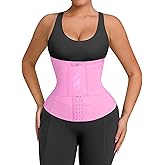FeelinGirl Waist Trainer for Women Waist Trimmer Ab Belt Tummy Control with Triple Segmented Belt Hourglass Body Shaper