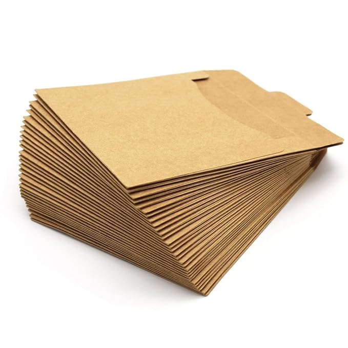 DVD Envelopes,Alohha 30 Packs CD Sleeves Kraft Paper DVD Envelopes