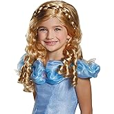 Disguise 87022CH Cinderella Movie Child Wig Costume, One Color, One Size Child