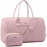 LOVEVOOK Travel Duffle Bag, Weekender Bag for Women with Toiletry Bag, Carry on Overnight Bag with Shoe Compartment, Gym Duffel Bag with Wet Pocket, Mommy Hospital Bags for Labor and Delivery