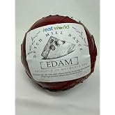IEATWORLD Red Wax Edam Cheese Ball &ndash; 4 lb (1.85 kg) &ndash; Classic Dutch Gouda-Style Cheese &ndash; Smooth, Nutty &amp; Buttery Flavor