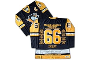 Mario Lemieux Pittsburgh Career Jersey – Autographed Hockey Memorabilia – Limited Edition /166 – Legendary Collectible (Size 