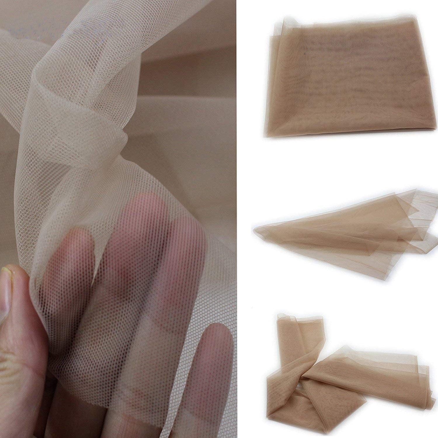 Eseewig Transparent color Lace for making or Ventilating Lace Wig Cap Lace front or Full Lace Weaving (1/2 Yard)