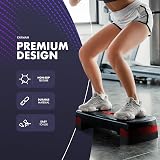 KAYMAN Fitness Steps – Adjustable 10/15 cm Step Height, Red, Home Gym view 3