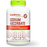 NutriBiotic - Sodium Ascorbate Buffered Vitamin C Powder, 8 Oz | Vegan, Non Acidic & Easier on Digestion Than Ascorbic Acid | Essential Immune Support & Antioxidant Supplement | Gluten & GMO Free