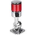 12-24V LED Stack Tower Lights, Industrial Warning Lights, Andon Lights, Column Signal Tower Indicator Lamp Beacon, Continuous/Flashing Light Switchable, 1 Layer (with Buzzer)