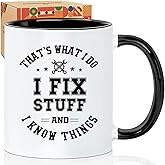 That's What I Do I Fix Stuff Mug - Dad Mug Gift for Fixer 11oz, Funny Mechanic Gift for Men, Dad, Grandpa | Handyman, Coworker, Boss Birthday & Christmas Gifts, Funny Mechanic Gifts Ideas -19