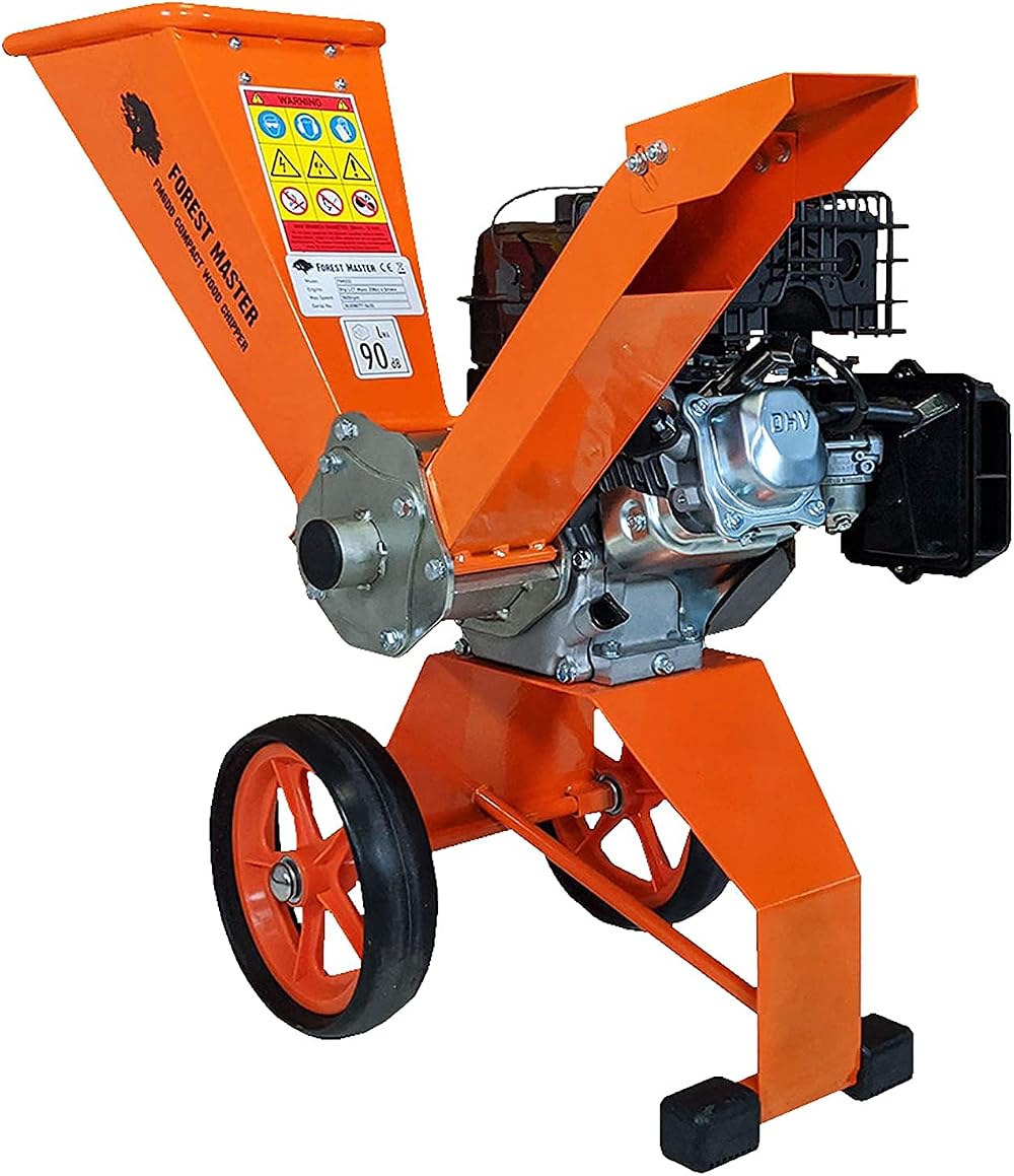 Forest Master FM6DD Wood Chipper 6HP Petrol Self-Feeding 50mm Chips