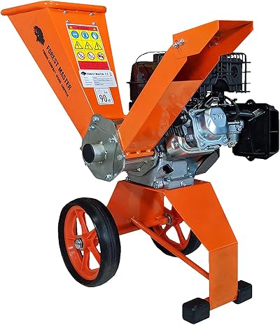 Forest Master FM6DD Wood Chipper 6HP Petrol Self-Feeding 50mm Chips