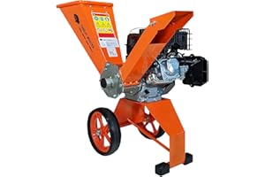 Forest Master FM6DD Wood Chipper 6hp Petrol Self-Feeding, Compact & Portable - Powerful 6HP Engine (3600 RPM), Reversible Bla