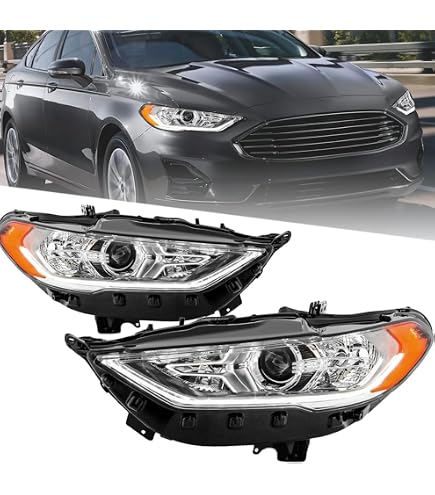 Juego De 4 Soportes De Montaje Para Faros De Ford Fusion SE Hybrid 2013-2016 - Color Negro