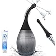 Enemas Anal Douches for Men Women - Anti Backflow Enema Bulb with Shapeable Silicone Tube for Men Women Colon Cleanse, Feminine Care Shower Enema Douche Kit Cleaner Flusher with Lubricant, 10.1 Ounce