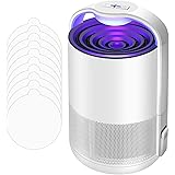FENUN Mosquito Traps, Gnat Trap, Moth Traps, Mosquito Trapper Indoor with 10 Sticky Glue Boards Mosquito Eradicator (White)