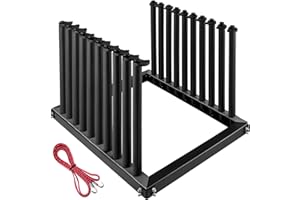 Bestauto Windshield Rack 9-Lite, Glass Rack for Truck Transportation - Steel, 24-Inch Height with PVC Pad & Foam Padding