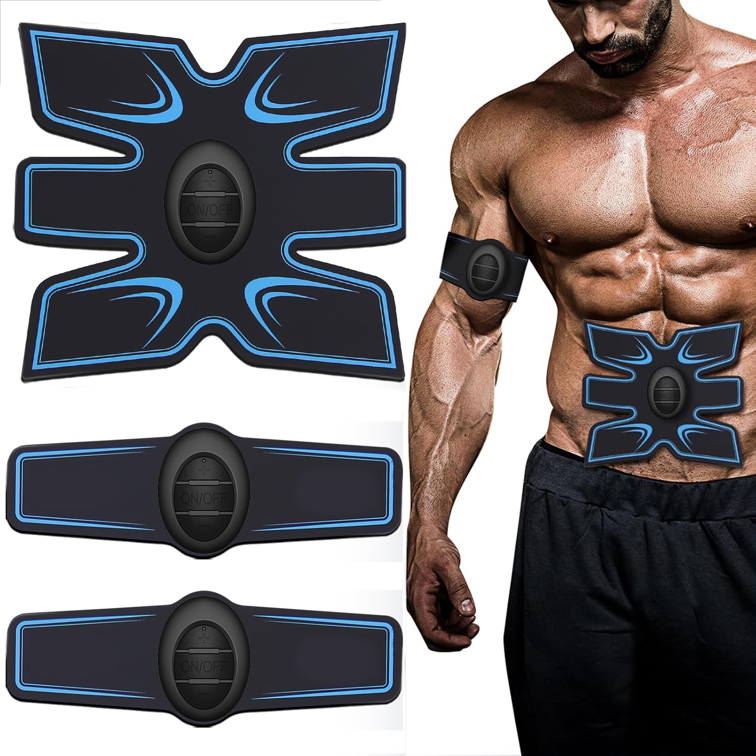 Photo 1 of FDA Cleared - EMS Ab Stimulator Muscle Toner Women Men, Tactical x abs Stimulator Military Grade, Muscle Stimulator for Muscle Growth, ab Machine for Stomach arm Leg Neck Workout Equipment Gifts