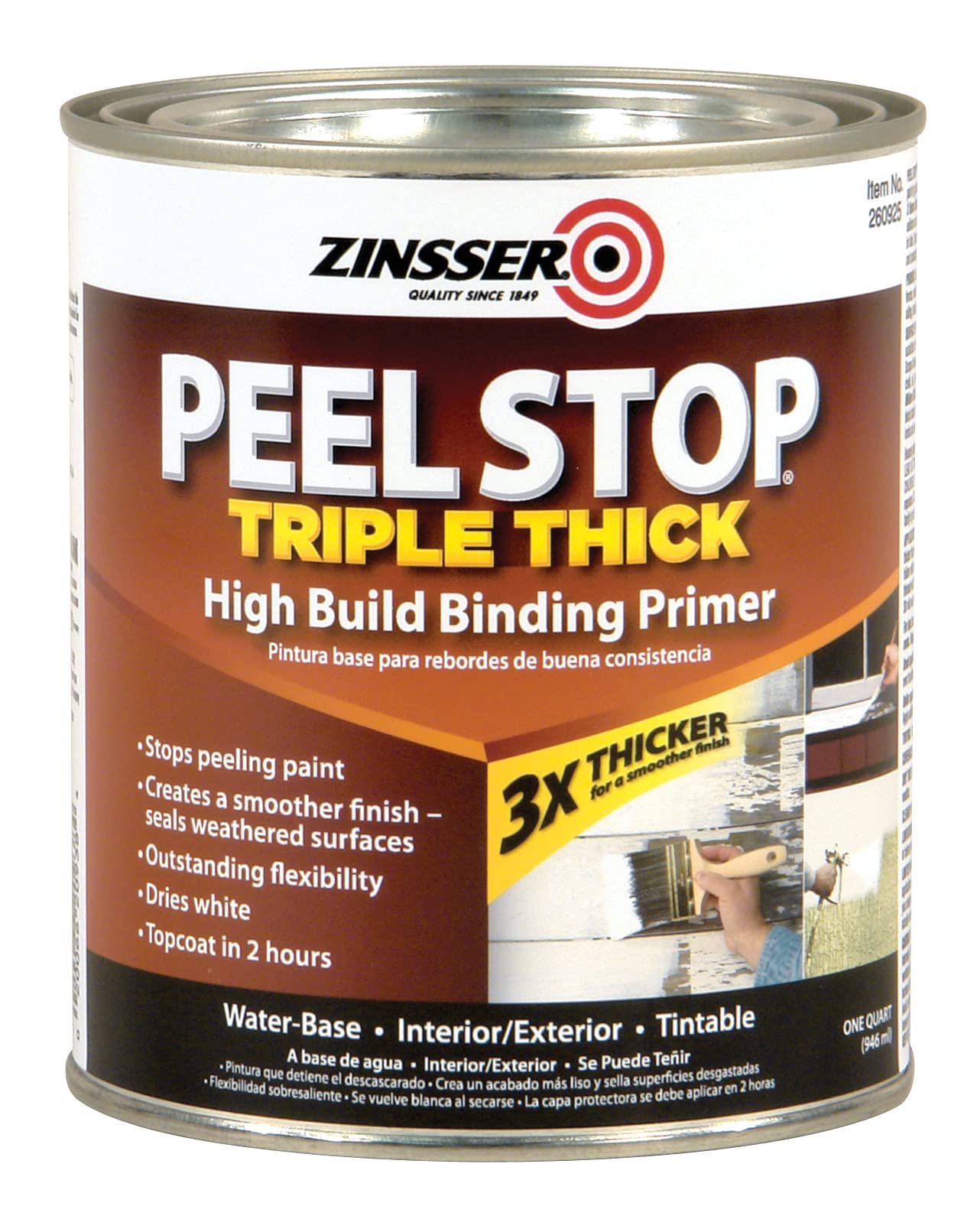 ZINSSER 1 qt 260925 White, Peel Stop Triple Thick