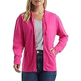 Hanes womens Slub Knit Full-zip Hoodie, Textured Cotton Zip-up T-shirt Hoodie for Women