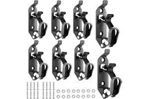 YSAEKYEO 8Pcs Shovel Mount for Roof Rack, Metal Rubber Clamp Mounting Brackets, Durable Axe Holder Organizer Clamp Mount Kit for Roof Rack, Boats, Military Equipment and Tools (Black)