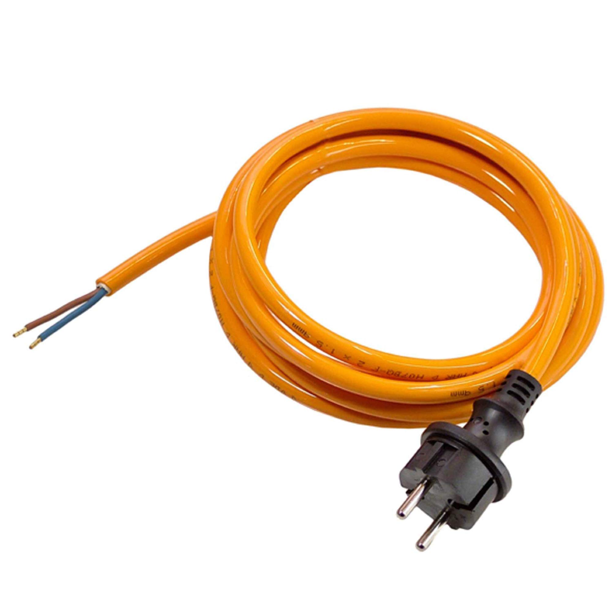 AS – Schwabe 70913 Pur Connection Cable, 5 m H05BQ – F 1.0 Orange IP44 for Industry/Construction Sites