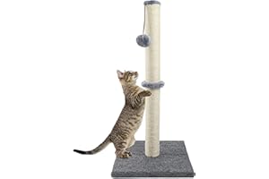 Ahomdoo Cat Scratching Post 29 Inches Scratching Post for Indoor Cats with Hanging Ball, A Must-Have for Happy and Healthy Cats