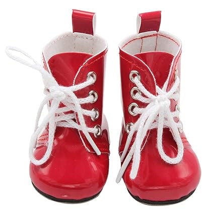 arriba Pretty 18 Inch Doll Accessories fit for 18 Inch Doll Sneaker Accessory(None red)