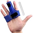 Handexer Finger Brace, Trigger Finger Splint for Index Middle Ring Pinky Finger Arthritis Pain, Tendon Injury, Broken Mallet Finger Stabilizer Supports for Dislocated Knuckle Immobilizer Wrap